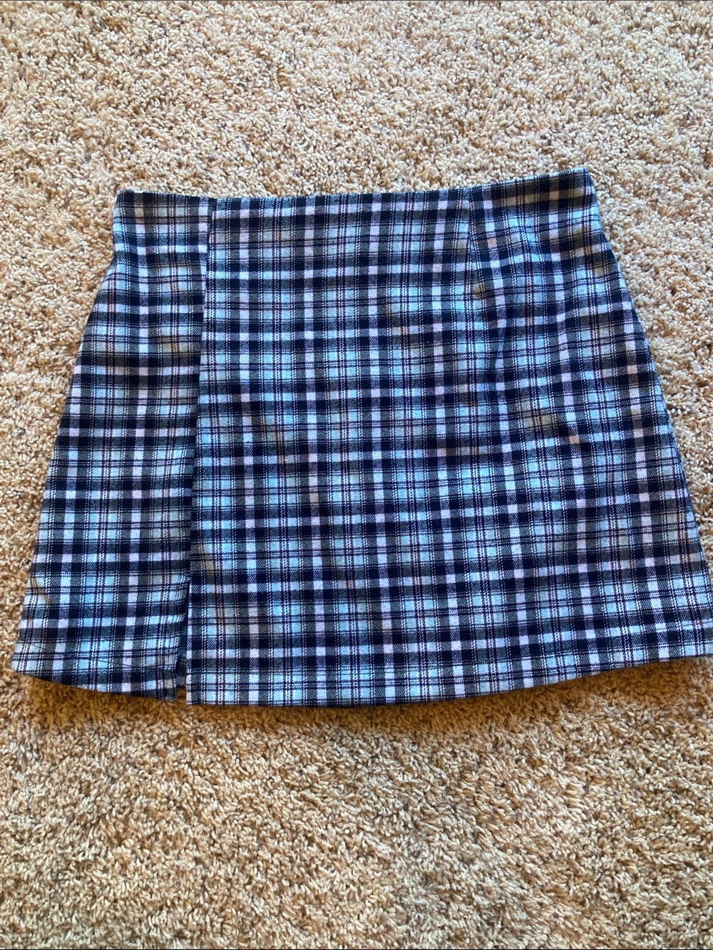art class Blue Plaid Mini Skirt